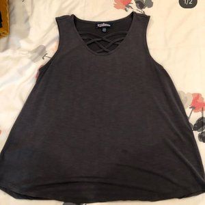 Freshman Tank Top With Neck Detail